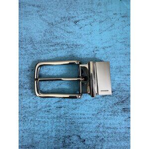 Coach Silver Tone Clamp On Reversible Belt Buckle EUC